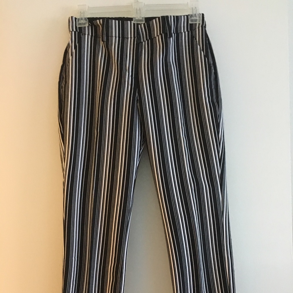 Express black/white stripe pants